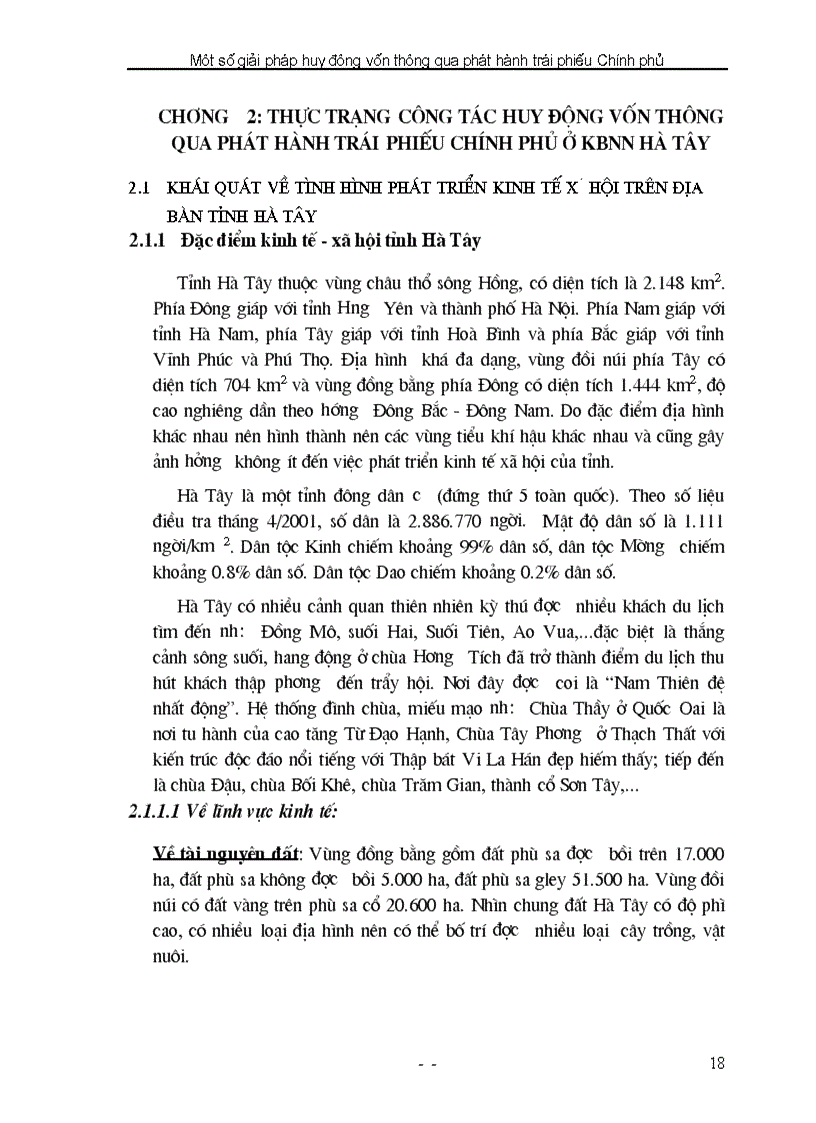 image for page Hoàn thiện cơ chế huy động vốn thông qua phát hành trái phiếu Chính phủ ở KBNN Hà Tây