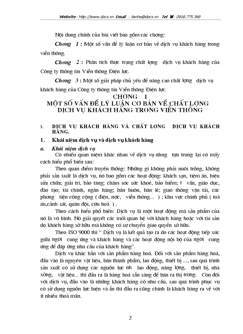 image for page Một số giải pháp để nâng cao chất lượng dịch vụ khách hàng ở Công ty Thông tin viễn thông điện lực