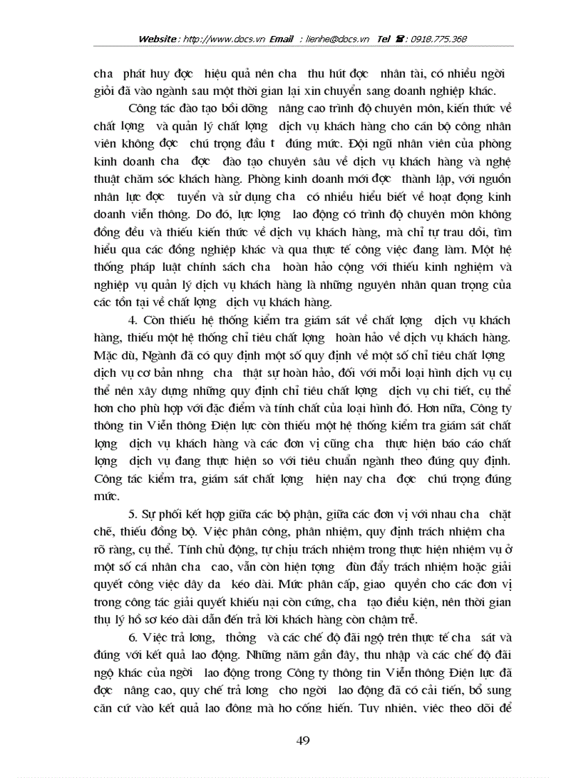 image for page Một số giải pháp để nâng cao chất lượng dịch vụ khách hàng ở Công ty Thông tin viễn thông điện lực