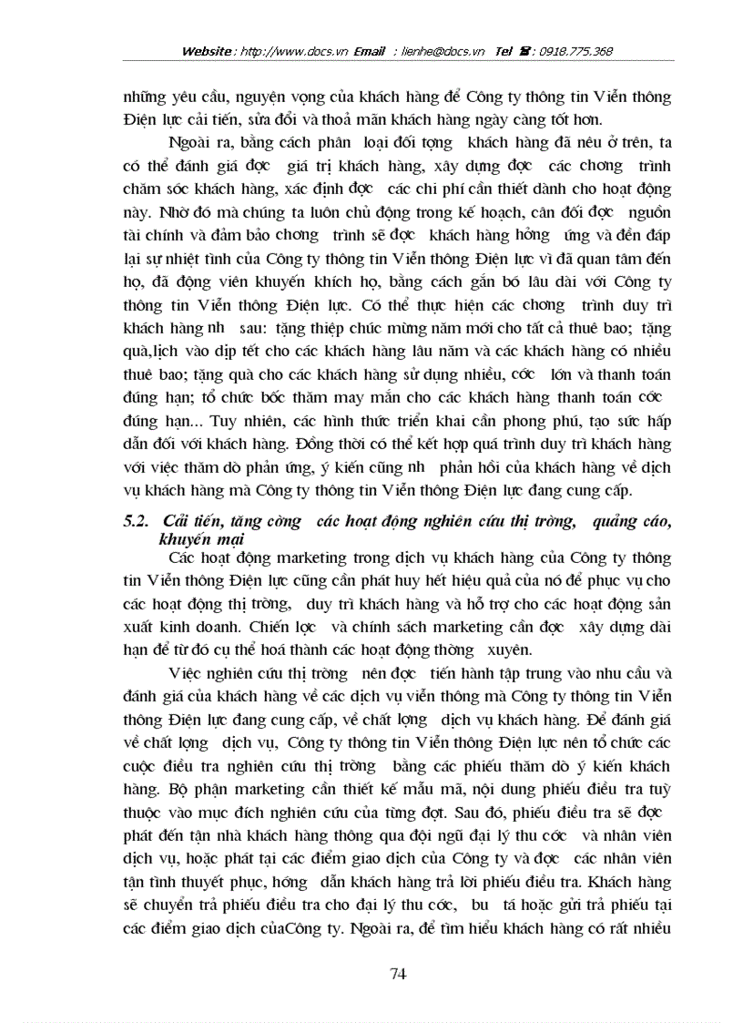 image for page Một số giải pháp để nâng cao chất lượng dịch vụ khách hàng ở Công ty Thông tin viễn thông điện lực