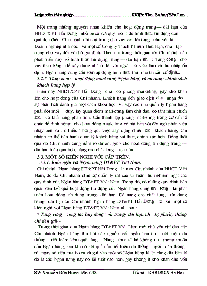 image for page Một số giải pháp nâng cao chất lượng tín dụng trung dài hạn tại Chi nhánh Ngân hàng ĐT PT Hải Dương