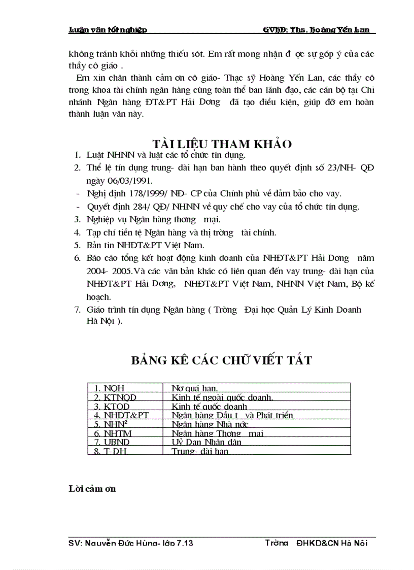 image for page Một số giải pháp nâng cao chất lượng tín dụng trung dài hạn tại Chi nhánh Ngân hàng ĐT PT Hải Dương