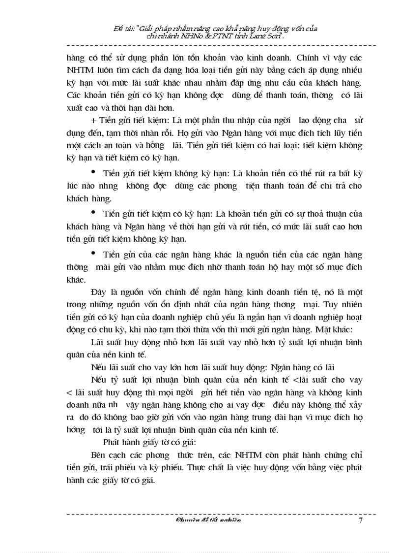image for page Giải pháp tăng cường huy động vốn của ngân hàng nông nghiệp và PTNT Lạng Sơn