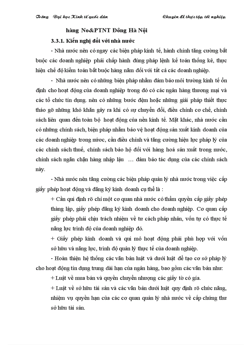 image for page NÂNG CAO CHẤT LƯỢNG TÍN DỤNG TRUNG DÀI HẠN TẠI CHI NHÁNH NGÂN HÀNG No PT ĐÔNG HÀ NỘI