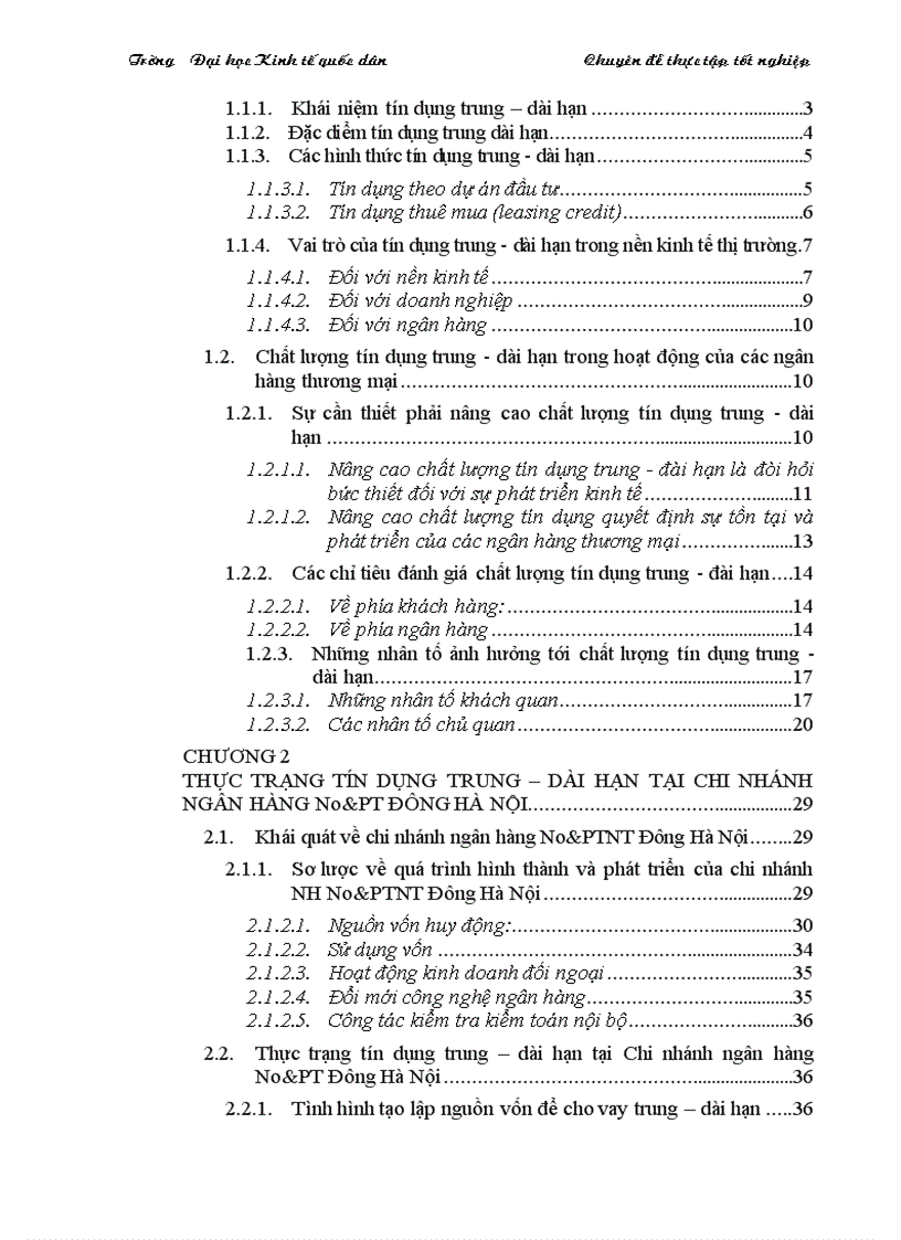 image for page NÂNG CAO CHẤT LƯỢNG TÍN DỤNG TRUNG DÀI HẠN TẠI CHI NHÁNH NGÂN HÀNG No PT ĐÔNG HÀ NỘI