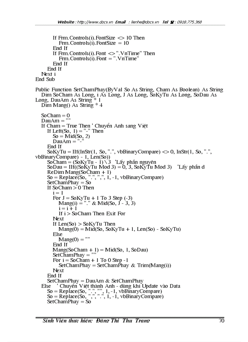 image for page Phân tích và thiết kế chương trình báo cáo quản lý điểm sinh viên