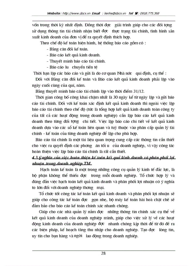 image for page Hoàn thiện kế toán xác định kết quả hoạt động kinh doanh và phân phối lợi nhuận tại Công ty giao nhận kho vận ngoại thương