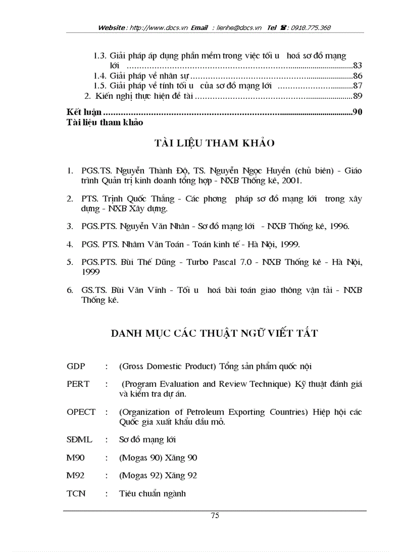image for page Áp dụng phương pháp sơ đồ mạng lưới trong quy trình xuất hàng tại kho B1 Công ty xăng dầu Phú Thọ
