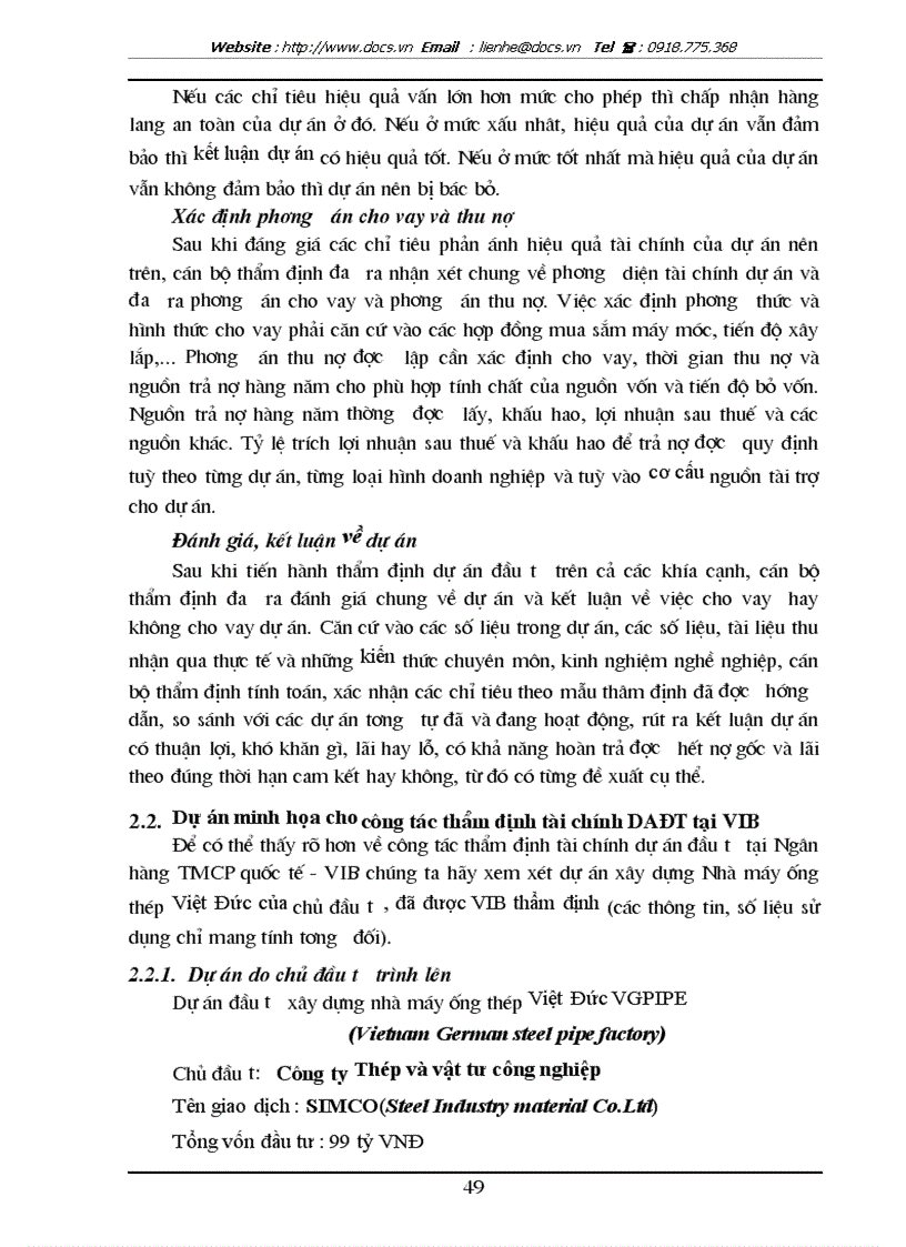 image for page Giải pháp nâng cao chất lượng thẩm định tài chính dự án đầu tư tại Ngân hàng thương mại Cổ phần Quốc tế Việt Nam VIB