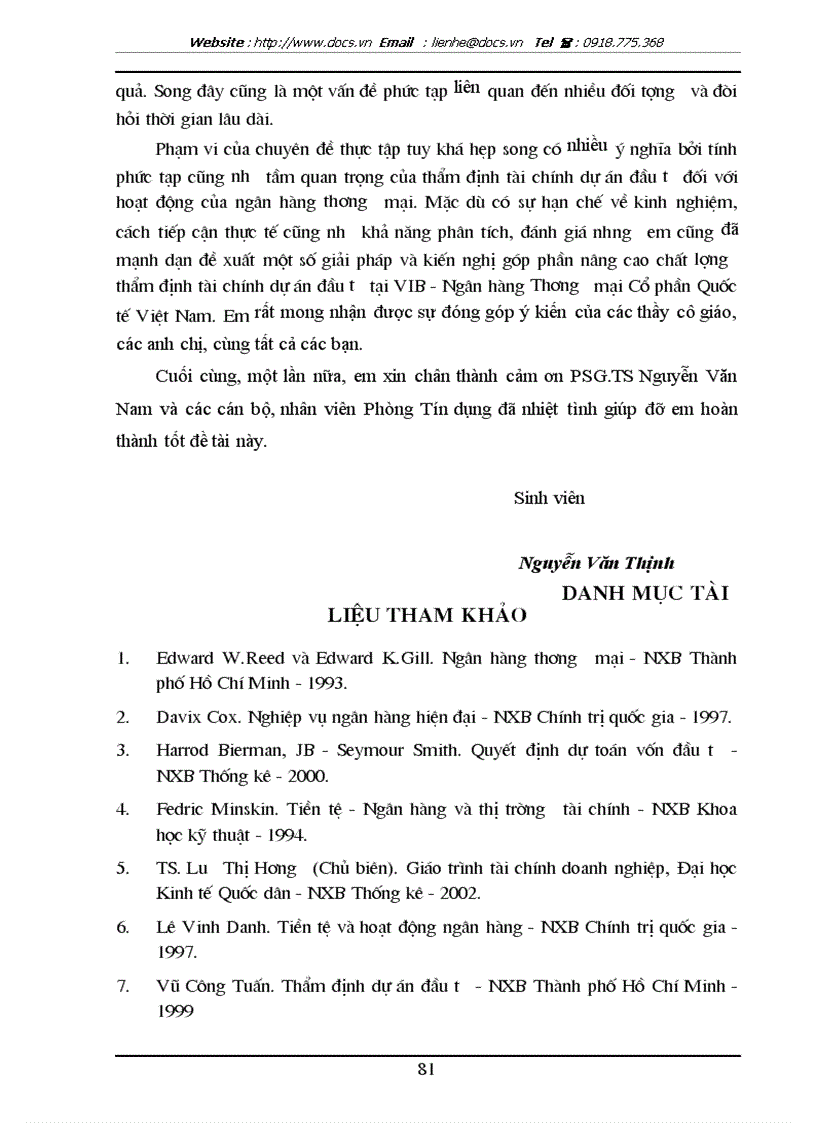 image for page Giải pháp nâng cao chất lượng thẩm định tài chính dự án đầu tư tại Ngân hàng thương mại Cổ phần Quốc tế Việt Nam VIB