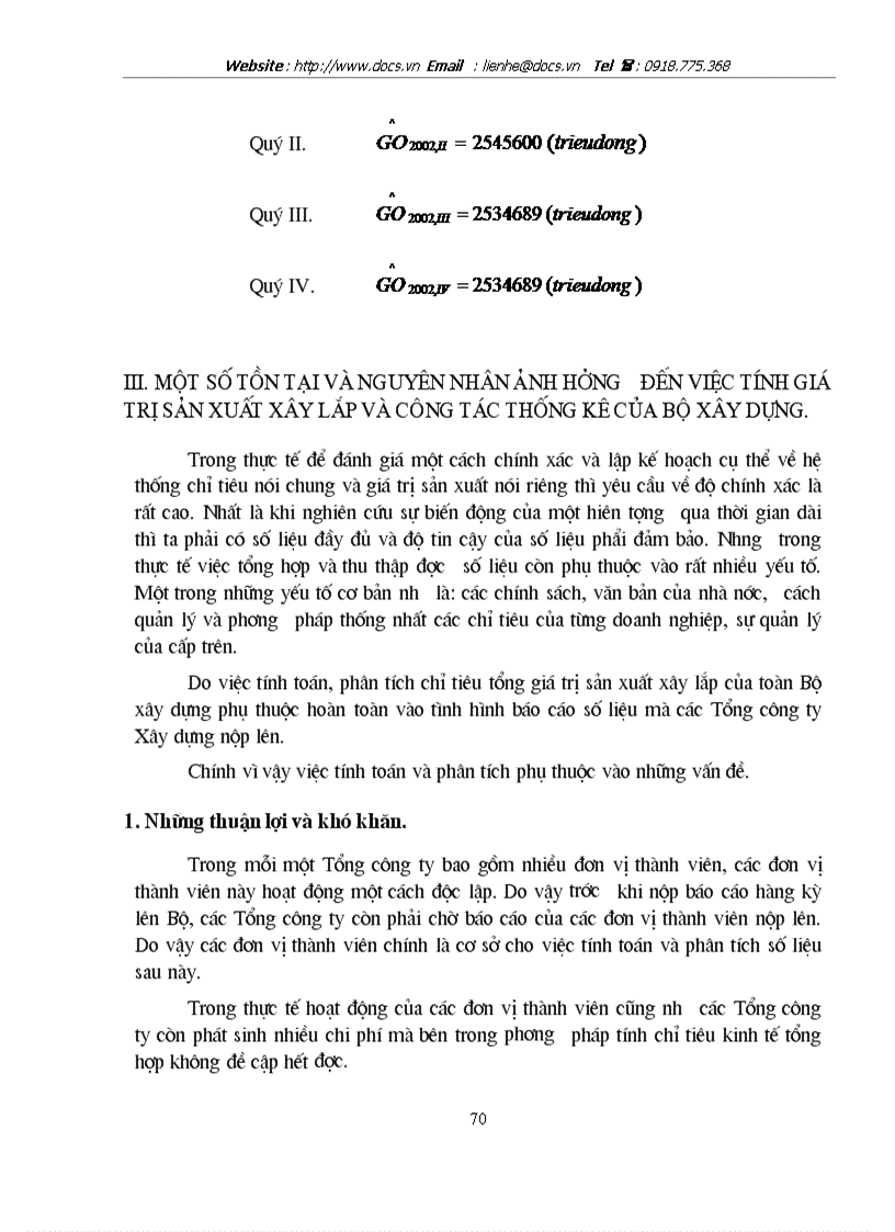 image for page Vận dụng phương pháp dãy số thời gian để phân tích chỉ tiêu giá trị sản xuất xây lắp giai đoạn 1997 2001 và dự báo 2002 của các Tổng Công ty thuộc Bộ