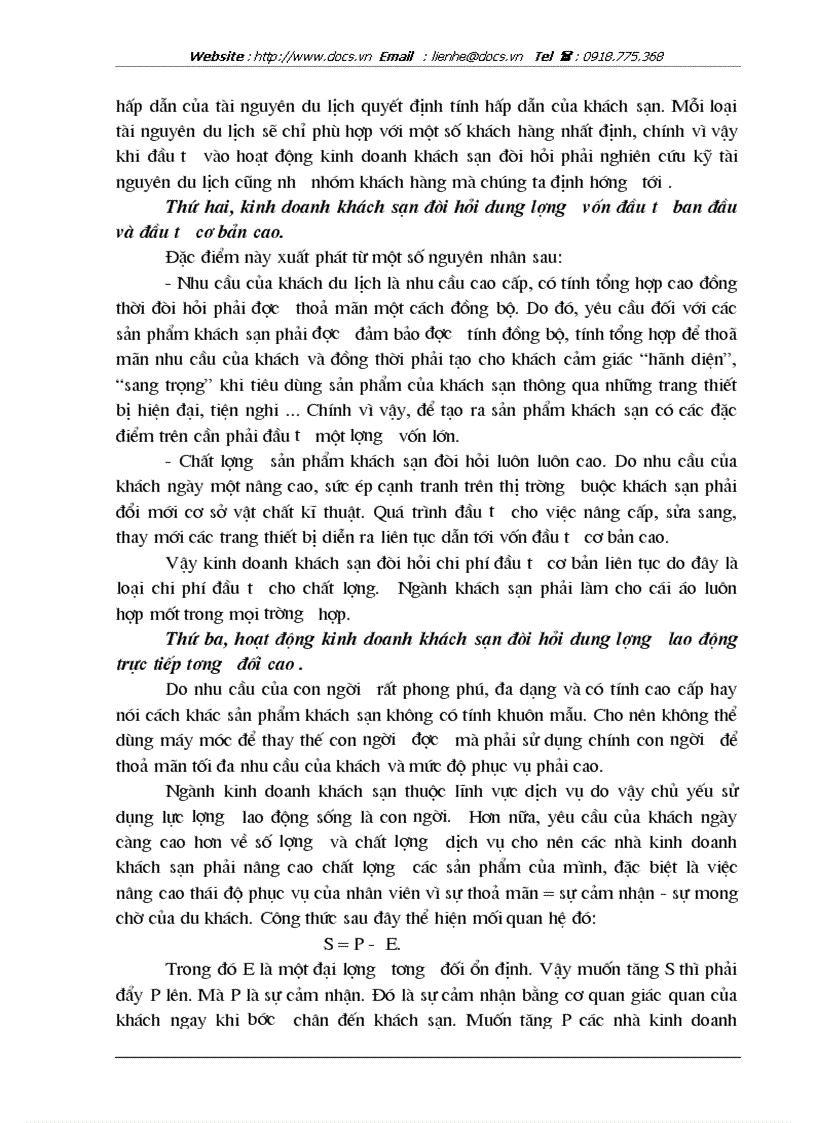 image for page Hoàn thiện công tác tổ chức quản lý và sử dụng nguồn nhân lực tại khách sạn Dân Chủ