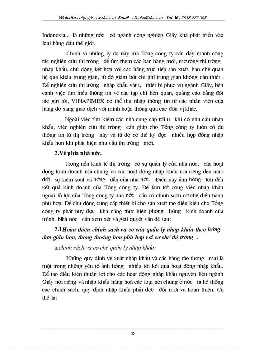 image for page Giải pháp hoàn thiện quy trình nhập khẩu nguyên liệu ngành Giấy tại Tổng công ty Giấy Việt Nam
