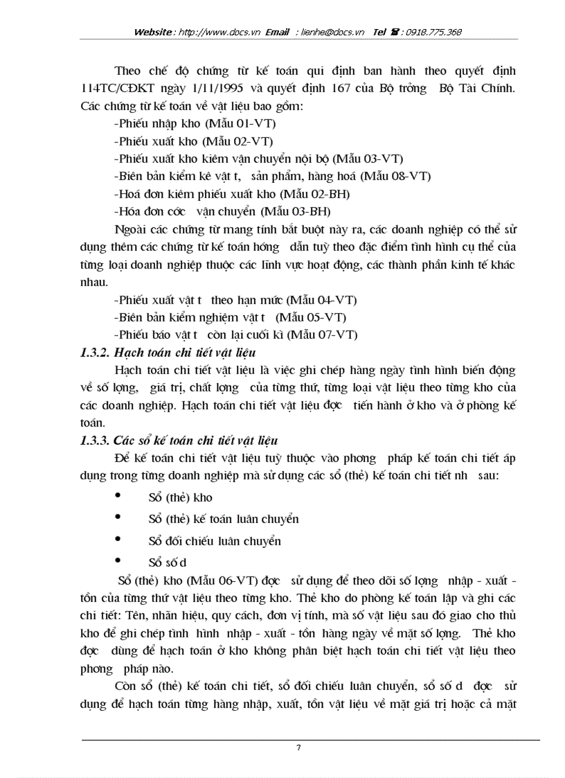 image for page Hoàn thiện công tác kế toán nguyên vật liệu tại xí nghiệp vật liệu Hoá chất