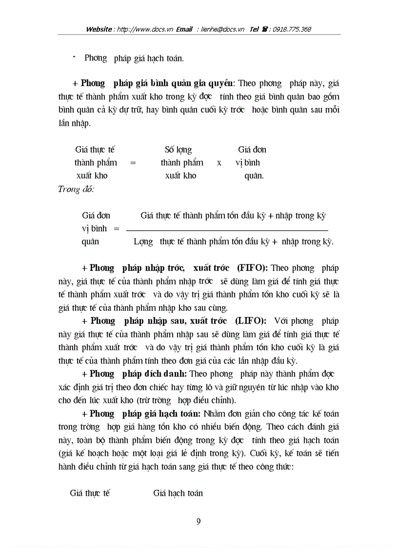 image for page Tổ chức hạch toán thành phẩm và tiêu thụ thành phẩm ở xí nghiệp Bia Quang Trung