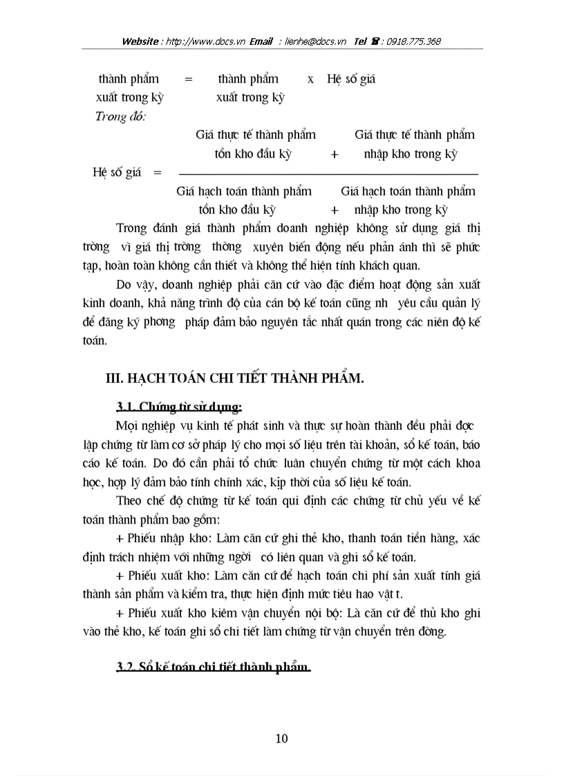 image for page Tổ chức hạch toán thành phẩm và tiêu thụ thành phẩm ở xí nghiệp Bia Quang Trung