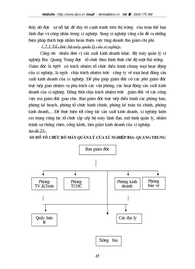 image for page Tổ chức hạch toán thành phẩm và tiêu thụ thành phẩm ở xí nghiệp Bia Quang Trung