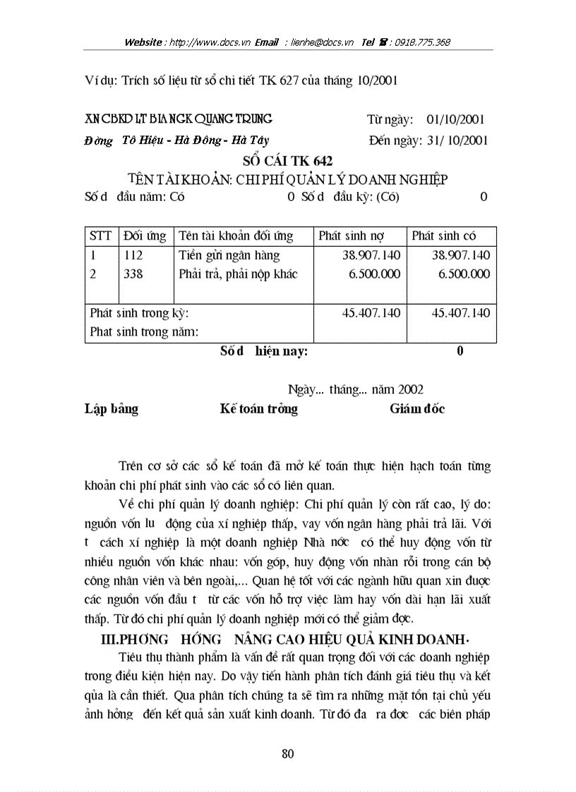 image for page Tổ chức hạch toán thành phẩm và tiêu thụ thành phẩm ở xí nghiệp Bia Quang Trung
