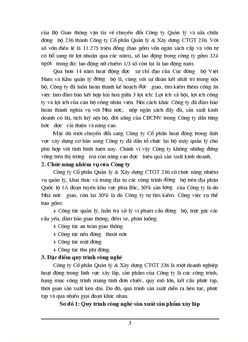 image for page Quá trình hình thành và phát triển của Công ty Cổ phần Quản lý Xây dựng CTGT 236