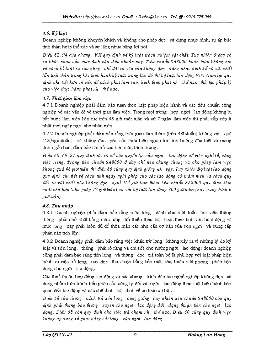 image for page Triển khai xây dựng và áp dụng hệ thống trách nhiệm xã hội SA8000 tại Xí nghiệp May xuất khẩu Thanh Trì