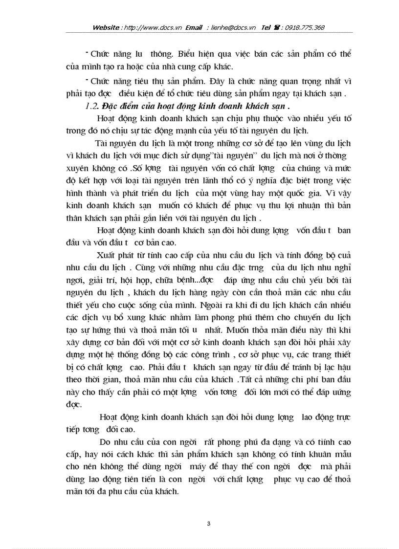 image for page Cơ sở lý luận về hoạt động kinh doanh lưu trú trong kinh doanh khách sạn