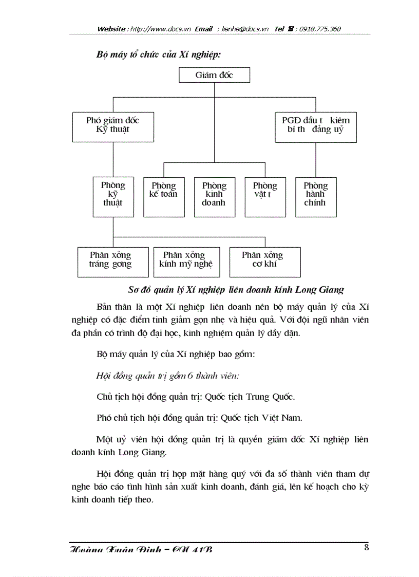 image for page Đảm bảo nguồn vốn cho hoạt động sản xuất kinh doanh của Xí nghiệp liên doanh kính Long Giang