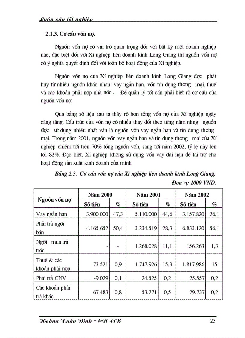 image for page Đảm bảo nguồn vốn cho hoạt động sản xuất kinh doanh của Xí nghiệp liên doanh kính Long Giang
