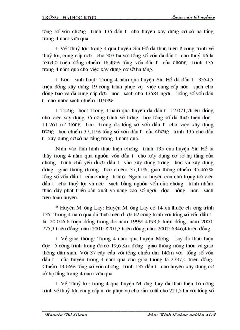 image for page Phương hướng và những giải pháp thực hiện có hiệu quả chương trình 135 ở các xã đặc biệt khó khăn trên địa bàn tỉnh Lai Châu