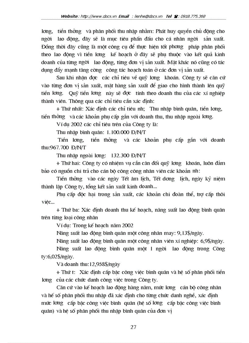 image for page Hoàn thiện công tác tổ chức quản lý tiền lương tại Công ty may Thăng Long