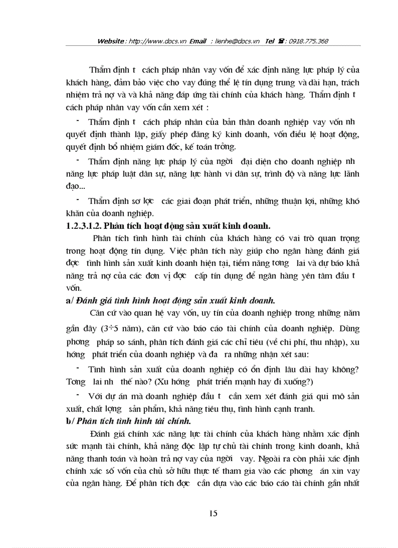 image for page Giải pháp hoàn thiện nghiệp vụ thẩm định dự án đầu tư tại Sở Giao Dịch1 NHĐT PT VN