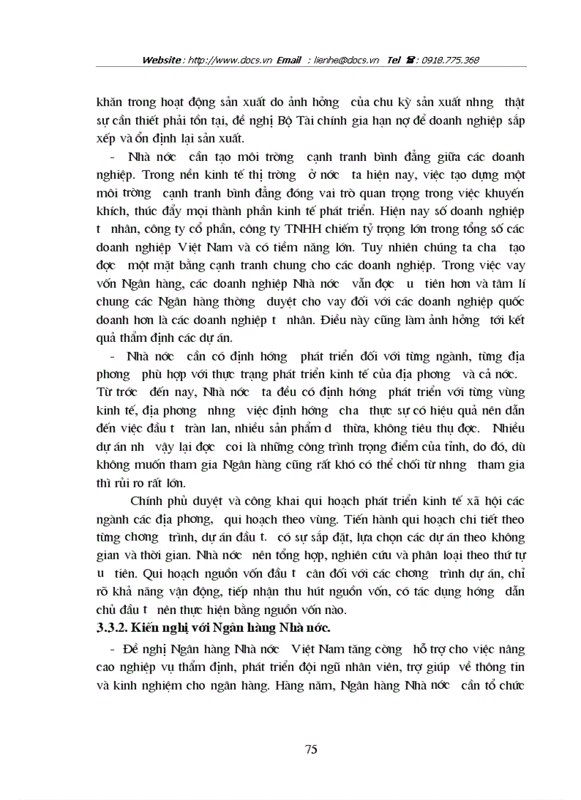 image for page Giải pháp hoàn thiện nghiệp vụ thẩm định dự án đầu tư tại Sở Giao Dịch1 NHĐT PT VN