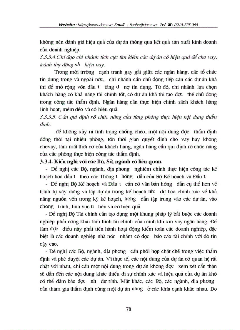 image for page Giải pháp hoàn thiện nghiệp vụ thẩm định dự án đầu tư tại Sở Giao Dịch1 NHĐT PT VN