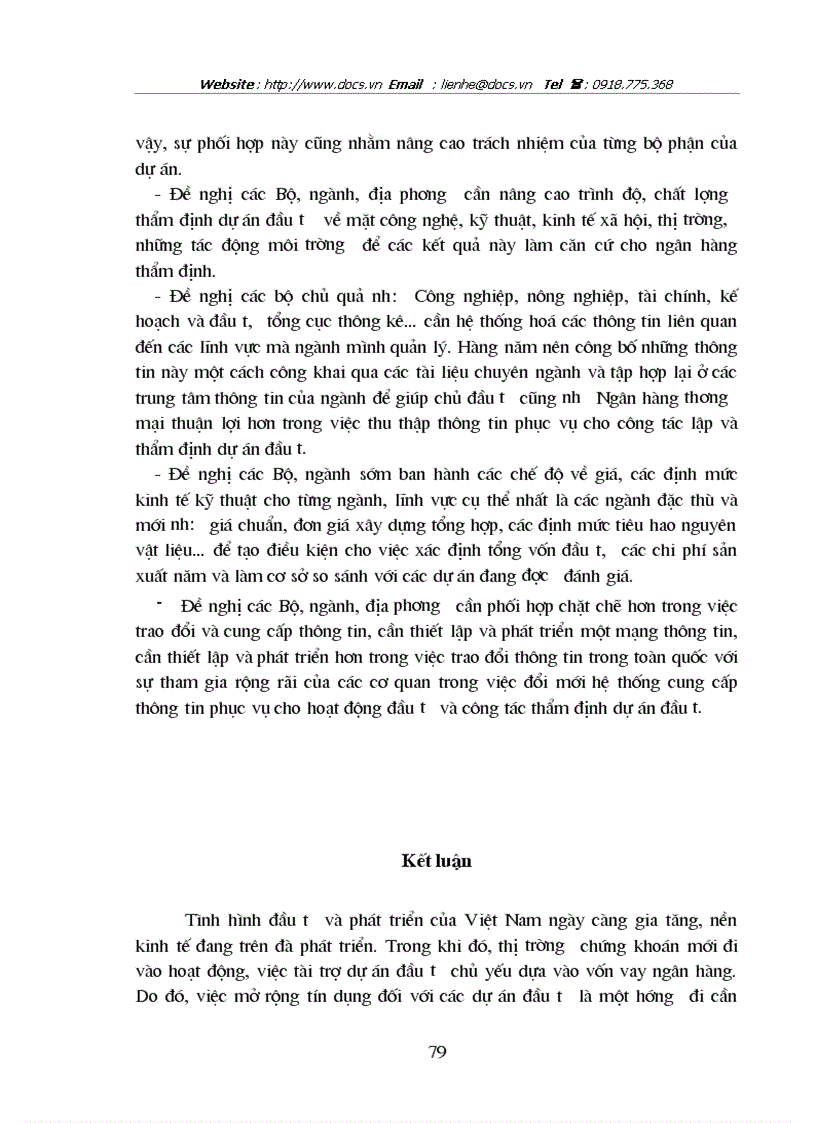 image for page Giải pháp hoàn thiện nghiệp vụ thẩm định dự án đầu tư tại Sở Giao Dịch1 NHĐT PT VN