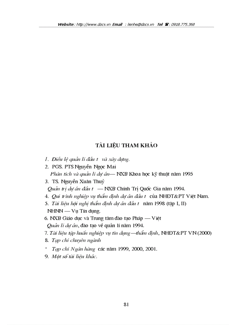 image for page Giải pháp hoàn thiện nghiệp vụ thẩm định dự án đầu tư tại Sở Giao Dịch1 NHĐT PT VN