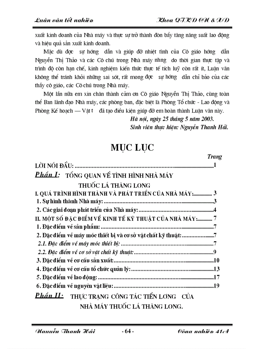 image for page Một số giải pháp nhằm hoàn thiện công tác tiền lương của Nhà máy thuốc lá Thăng Long