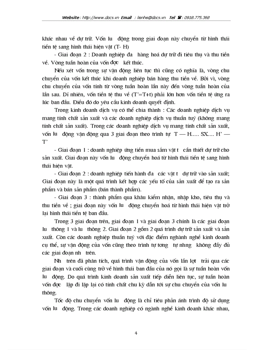 image for page Vốn lưu động và các giải pháp nhằm nâng cao hiệu quả sử dụng vốn lưu động tại Tổng công ty Da Giầy Việt Nam