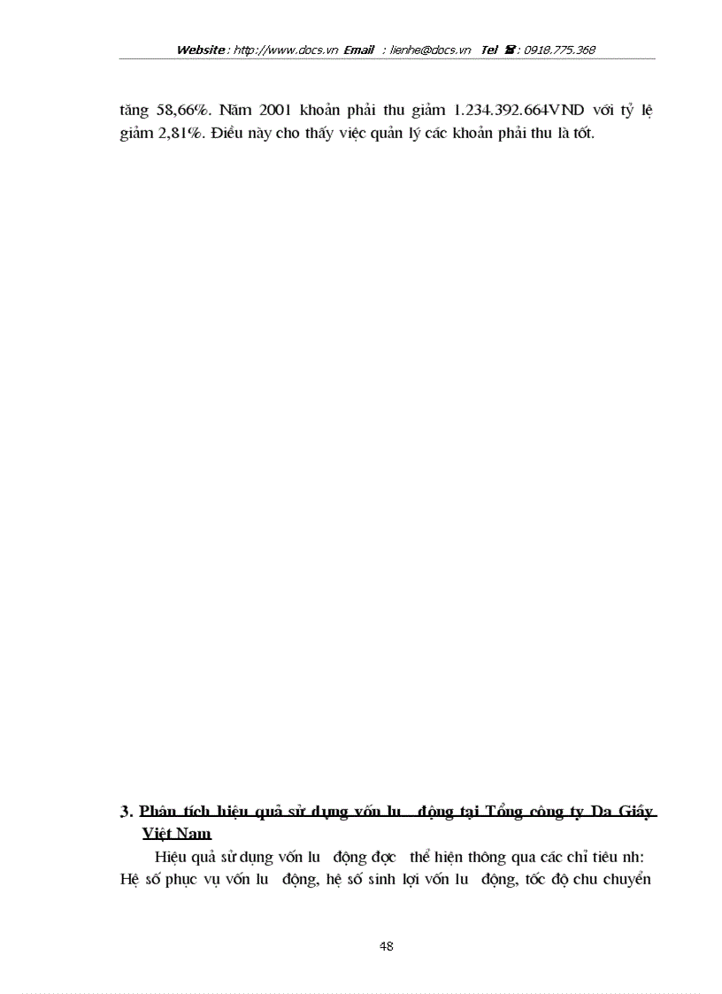 image for page Vốn lưu động và các giải pháp nhằm nâng cao hiệu quả sử dụng vốn lưu động tại Tổng công ty Da Giầy Việt Nam