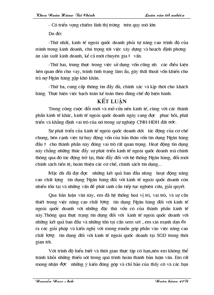 image for page Giải pháp nâng cao chất lượng tín dụng đối với kinh tế ngoài quốc doanh tại SGDI NHĐT PTVN