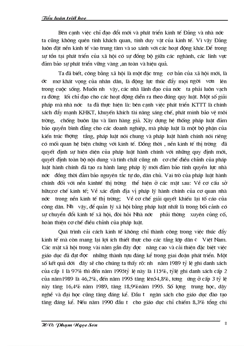 image for page Vận dụng quan điểm trong triết học Mác Lê Nin để phân tích quá trình chuyển đổi sang nền kinh tế thị trường ở Việt Nam