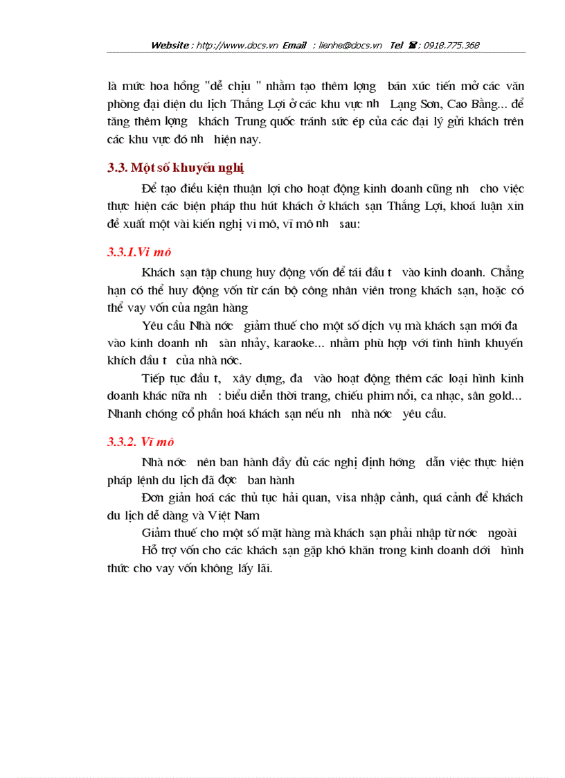 image for page Đặc điểm nguồn khách và các biện pháp tăng cường khả năng thu hút khách của khách sạn Thắng lợi