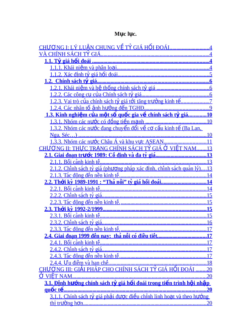 image for page Môn Lý thuyết tài chính tiền tệ Chính sách tỷ giá tác động của nó đến tăng trưởng kinh tế ở Việt Nam