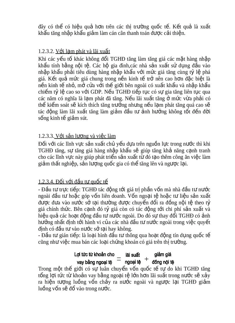 image for page Môn Lý thuyết tài chính tiền tệ Chính sách tỷ giá tác động của nó đến tăng trưởng kinh tế ở Việt Nam