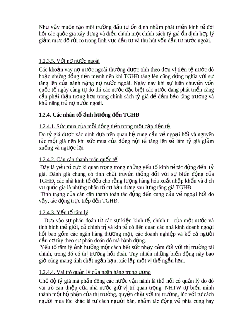 image for page Môn Lý thuyết tài chính tiền tệ Chính sách tỷ giá tác động của nó đến tăng trưởng kinh tế ở Việt Nam