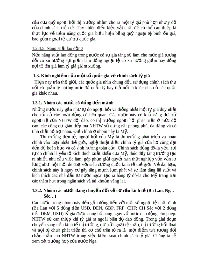 image for page Môn Lý thuyết tài chính tiền tệ Chính sách tỷ giá tác động của nó đến tăng trưởng kinh tế ở Việt Nam