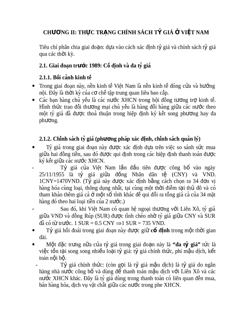 image for page Môn Lý thuyết tài chính tiền tệ Chính sách tỷ giá tác động của nó đến tăng trưởng kinh tế ở Việt Nam