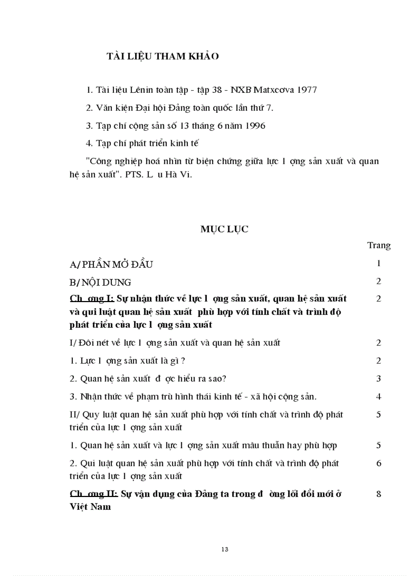 image for page Quan hệ biện chứng giữa lực lượng sản xuất và quan hệ sản xuất Sự vận dụng của Đảng ta trong đường lối đổi mới ở Việt Nam