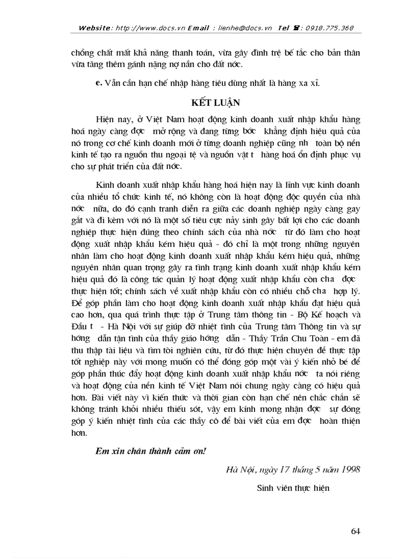 image for page 1số ý kiến về kinh doanh xuất nhập khẩu ở Việt Nam hiện nay