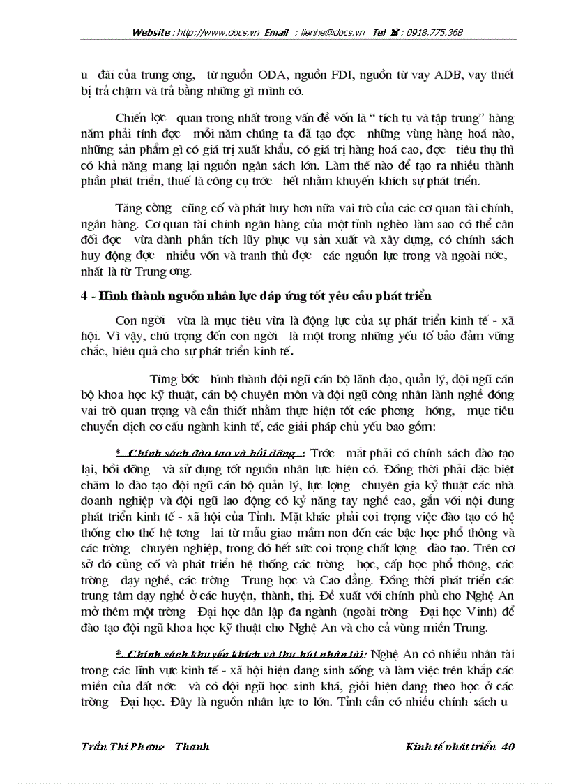 image for page Phương hướng và giải pháp chuyển dịch cơ cấu ngành kinh tế tỉnh nghệ an trong thời kỳ 2001 đến 2005