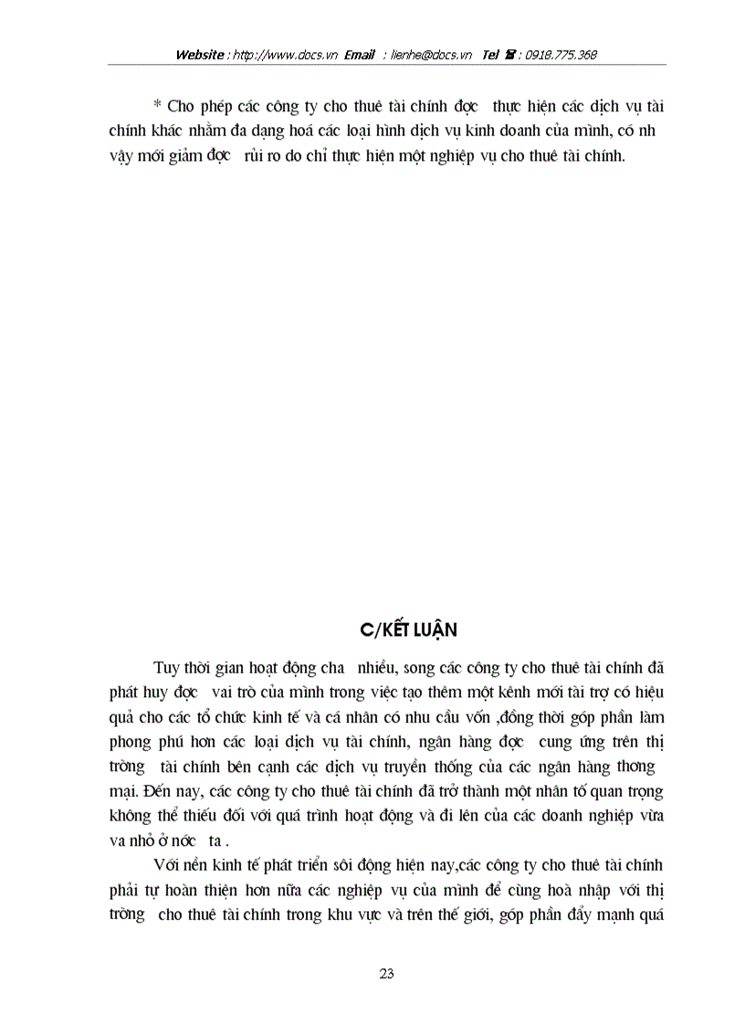 image for page Thực trạng và giải pháp trong hoạt động cho thuê tài chính tại các Công ty cho thuê tài chính