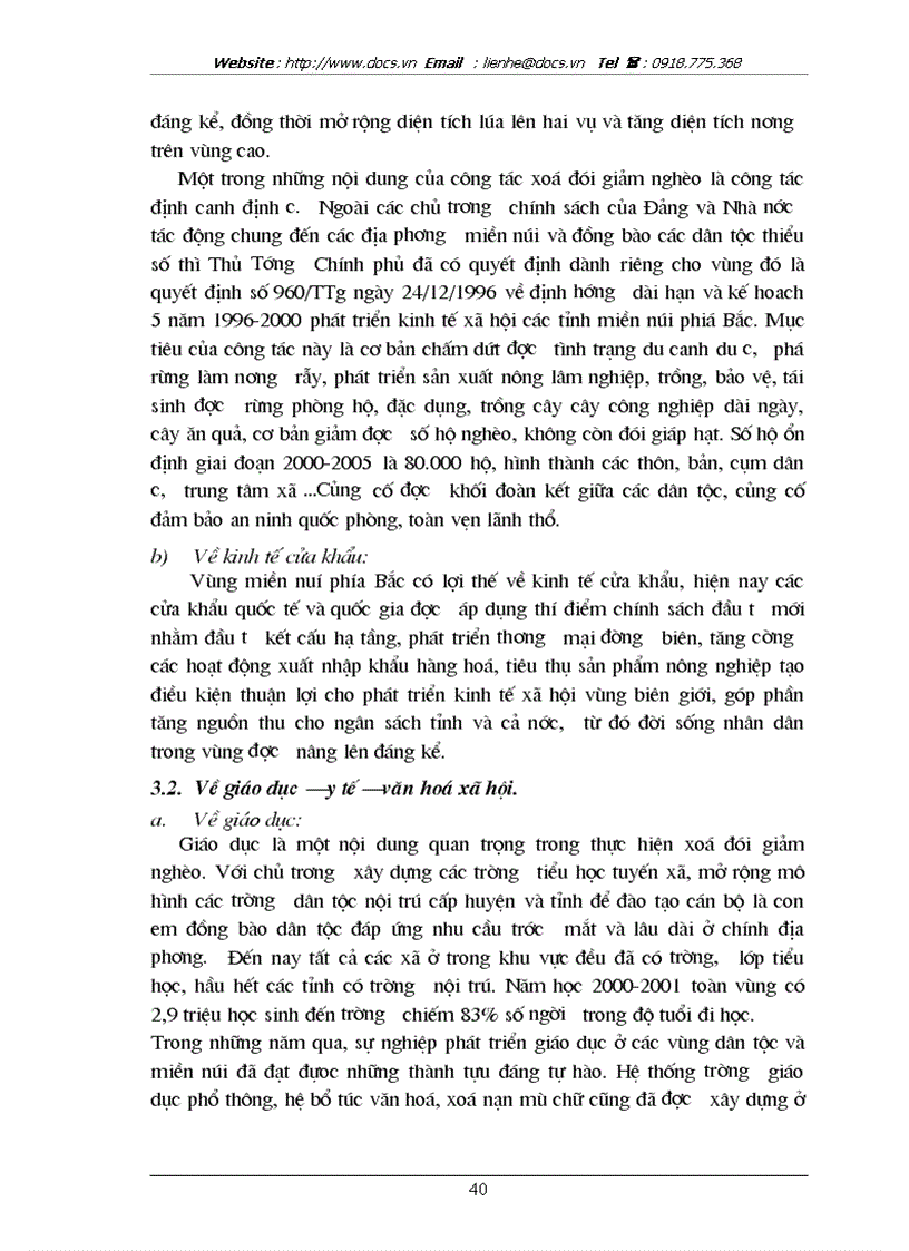 image for page Một số giải pháp xoá đói giảm nghèo cho các tỉnh miền núi phía Bắc đến năm 2005